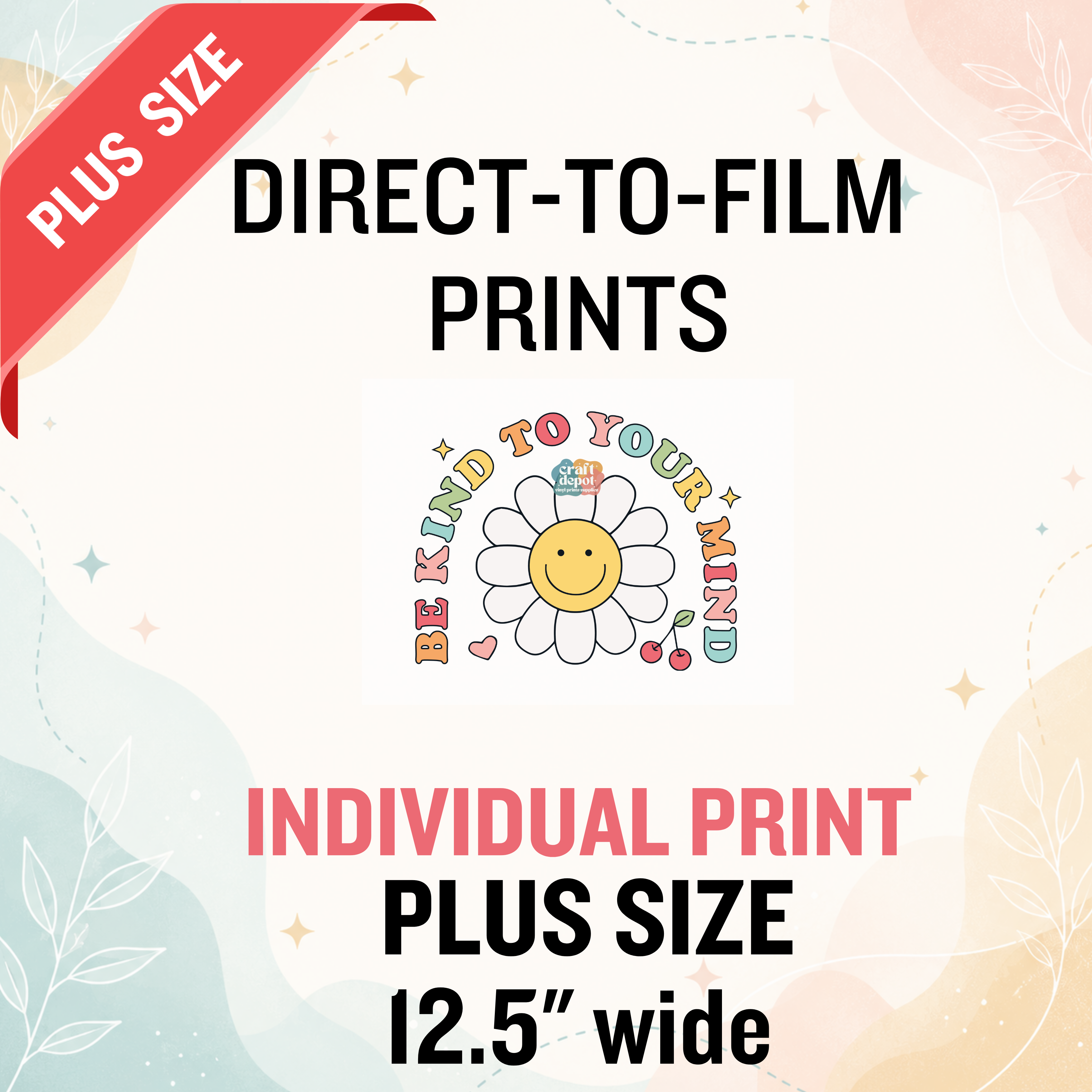 DTF- Custom-INDIVIDUAL Prints-PLUS-12.5" wide