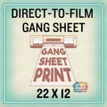 DTF Direct to Film-GANG SHEET-22x12