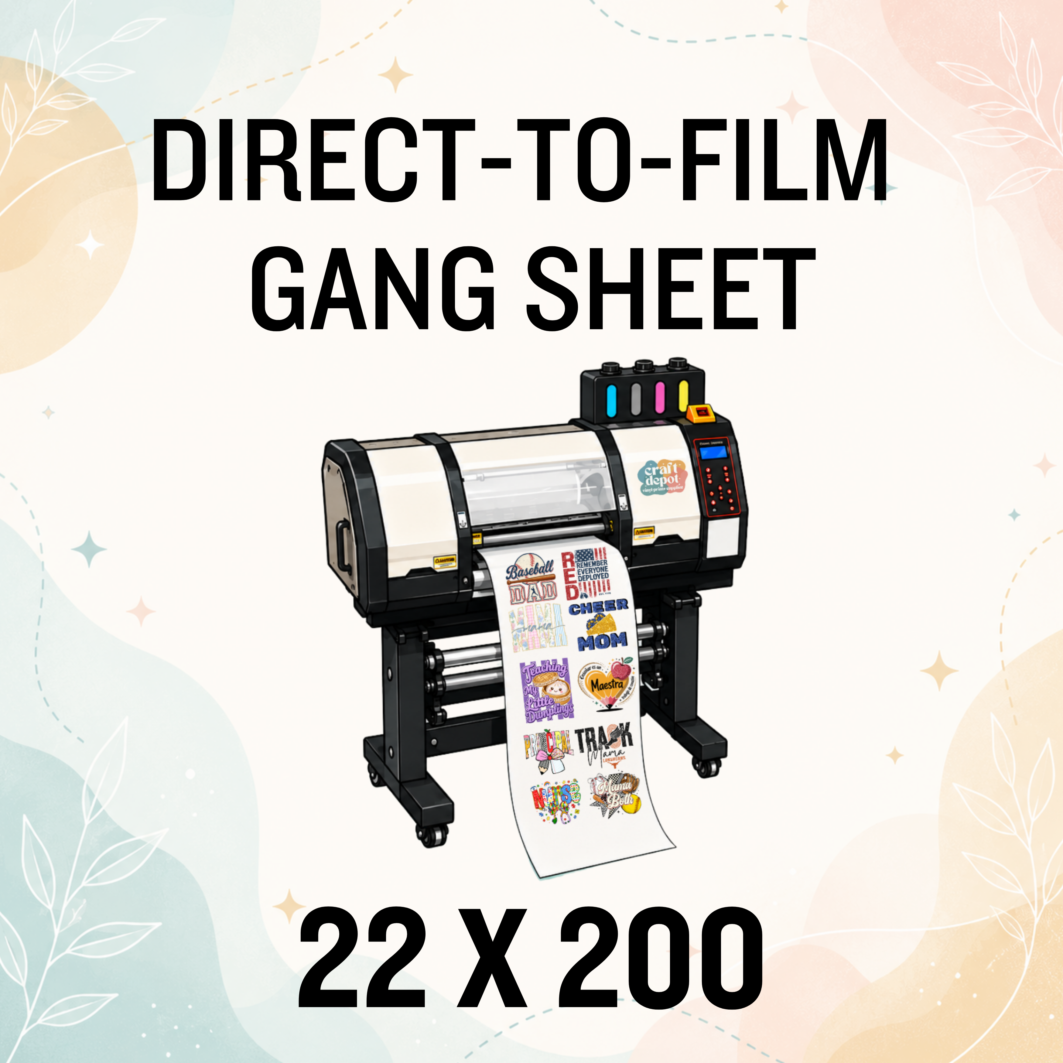 DTF Direct to Film-GANG SHEET-22x200