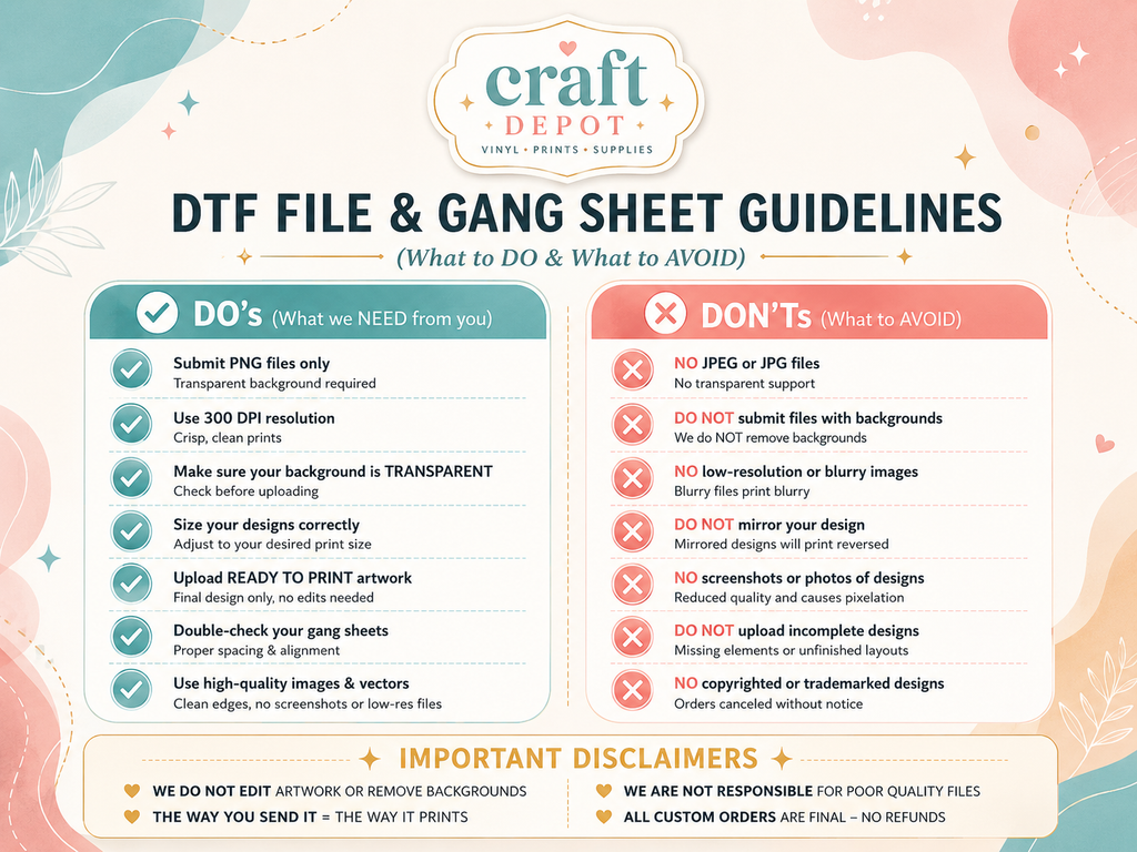 DTF Direct to Film-GANG SHEET-22x36
