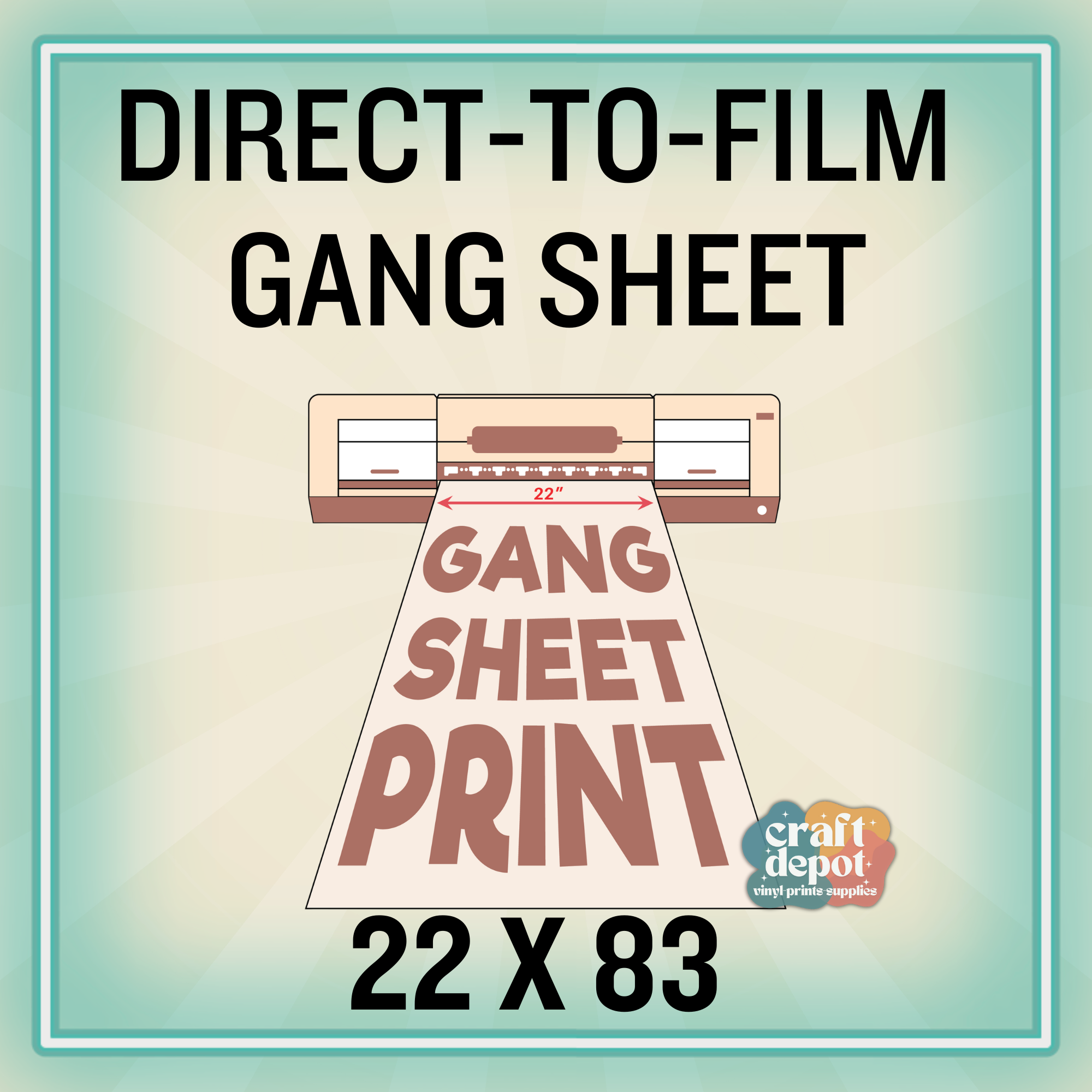 DTF Direct to Film-GANG SHEET-22x83